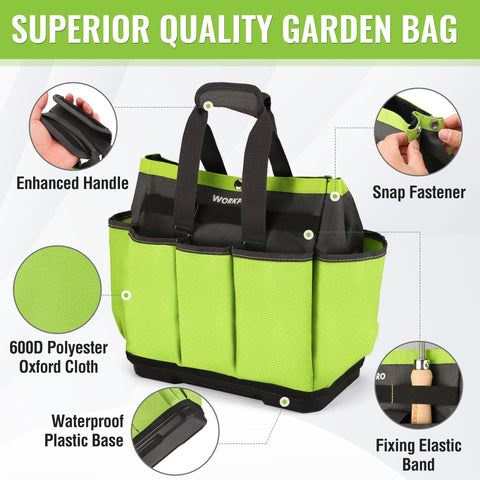 WORKPRO garden bag made of 600D fabric for durable daily use
