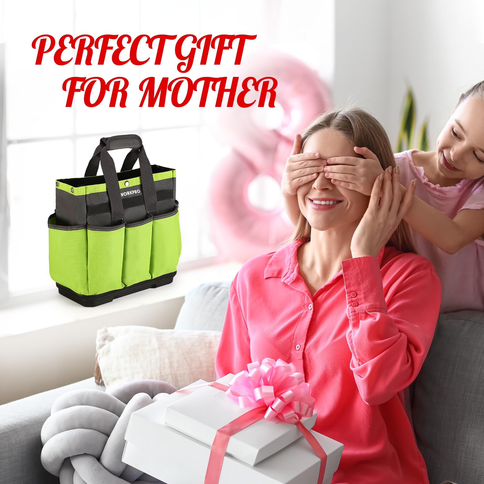 WORKPRO multi-functional storage bag doubles as home organizer