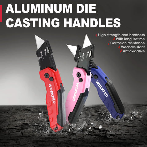 WORKPRO gift-ready folding knife suitable for home, garage, or office tasks