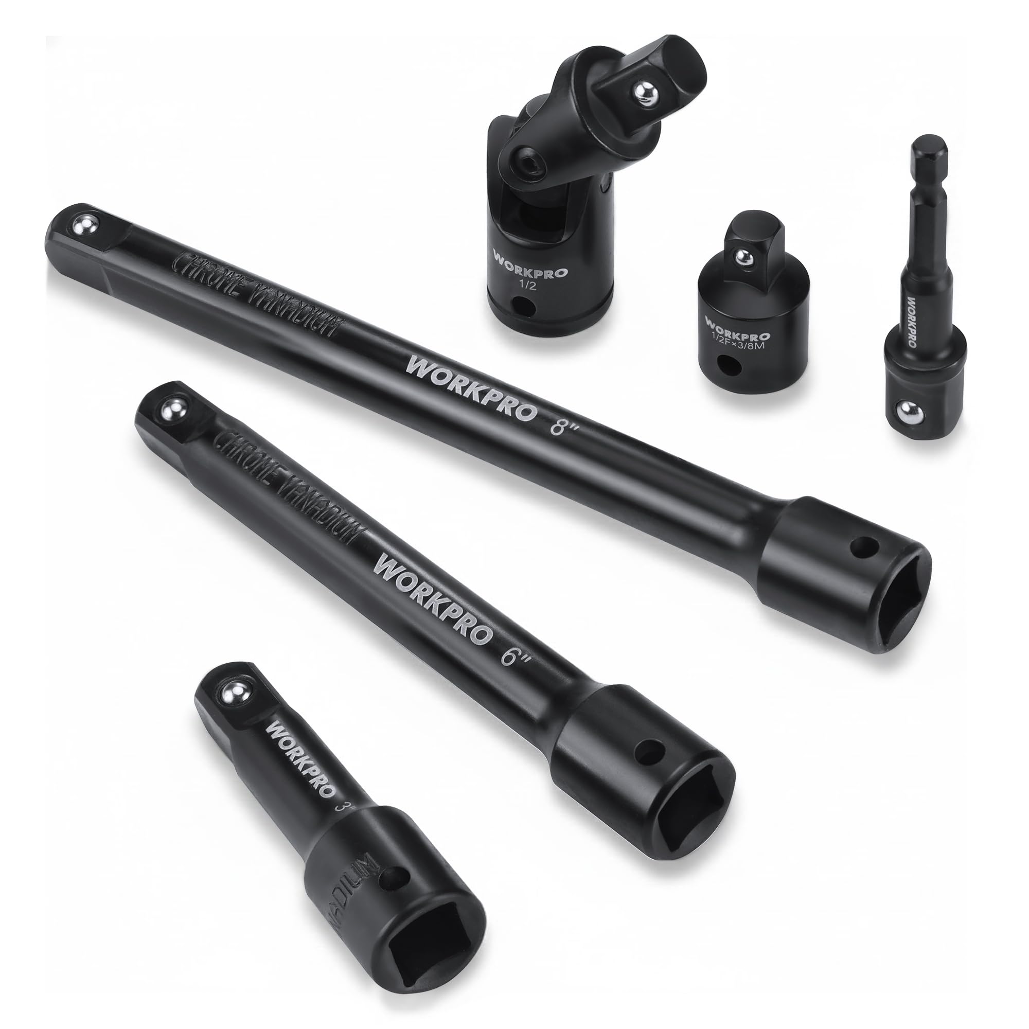 WORKPRO half-inch drive extension 3-inch for tight spots and reach