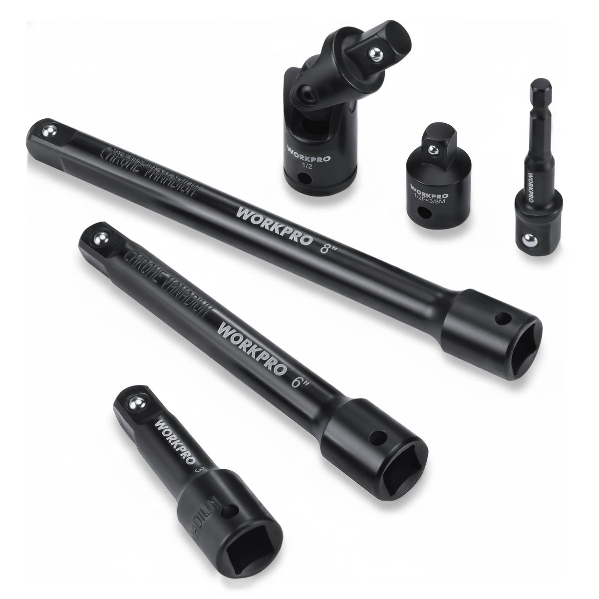WORKPRO half-inch drive extension 3-inch for tight spots and reach