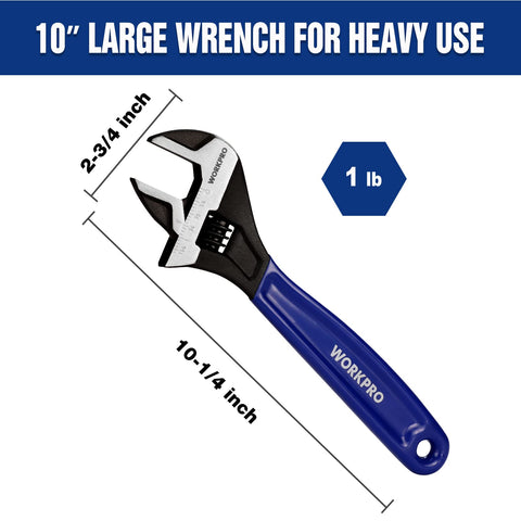 WORKPRO Heat-treated, drop-forged body withstands heavy jobs