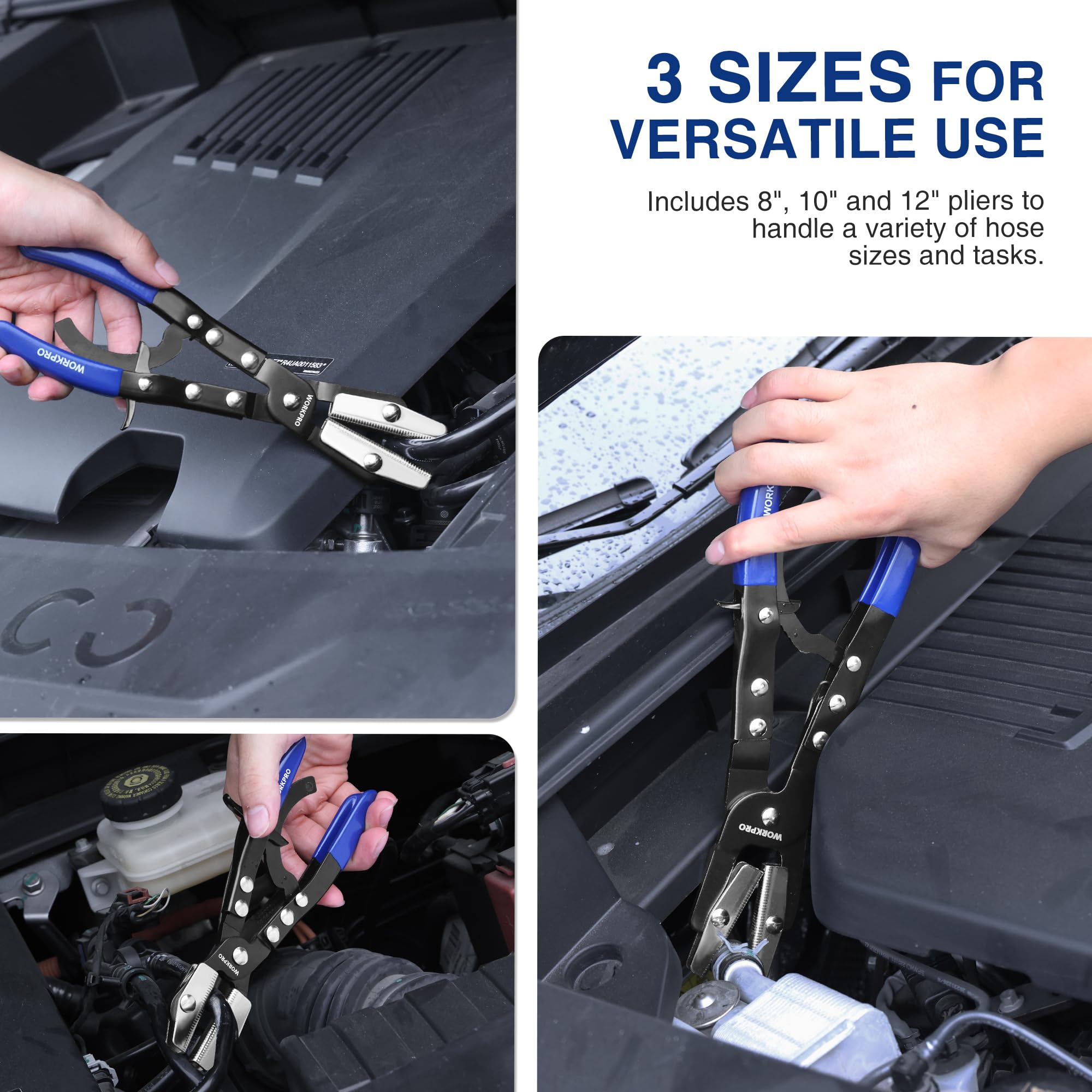 WORKPRO storage bag with 840D Oxford fabric keeps pliers organized