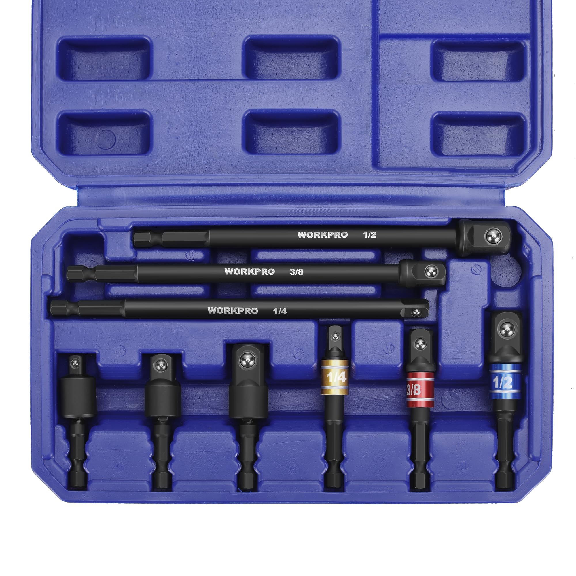 WorkPRO long extension 1/2-drive adapter tackles stubborn bolts.
