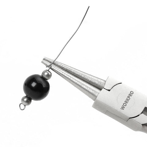 WORKPRO flat nose pliers grip and bend components securely.