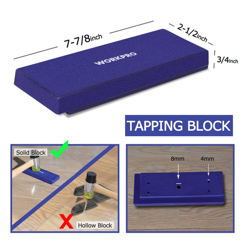 WORKPRO spacers with non-slip slots ensuring even gaps