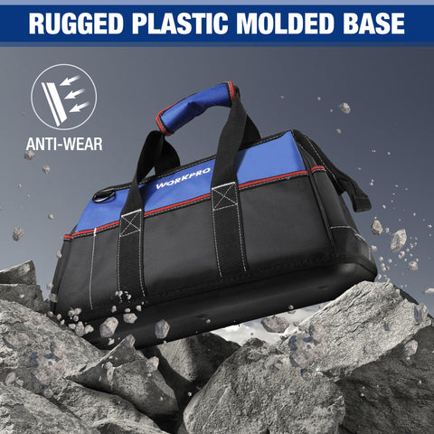 Large interior capacity fits a wide range of tools and accessories.