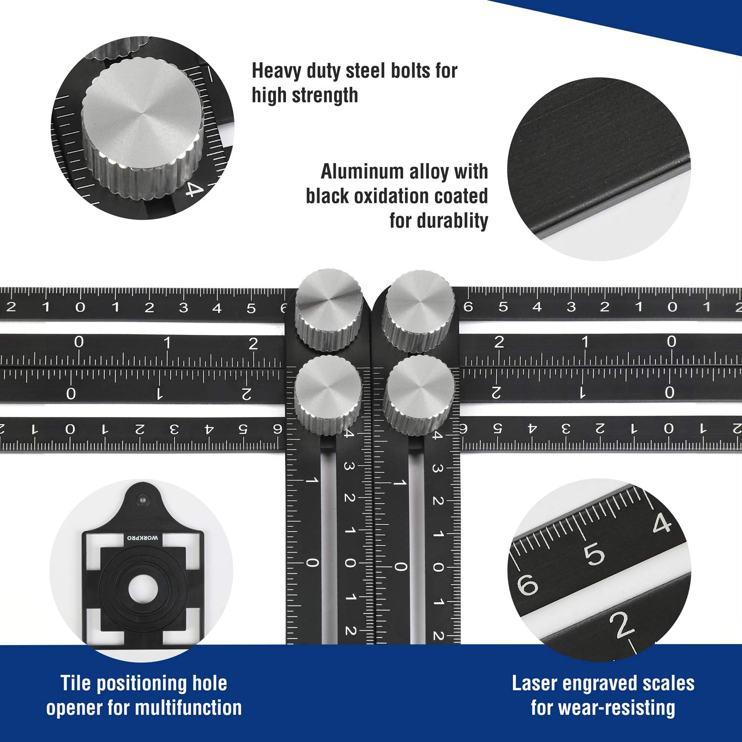 WORKPRO laser-engraved scales resist wear, ensuring long-lasting accuracy.