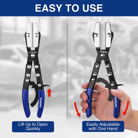 WORKPRO locking ratchet mechanism demonstrates adjustable pressure control