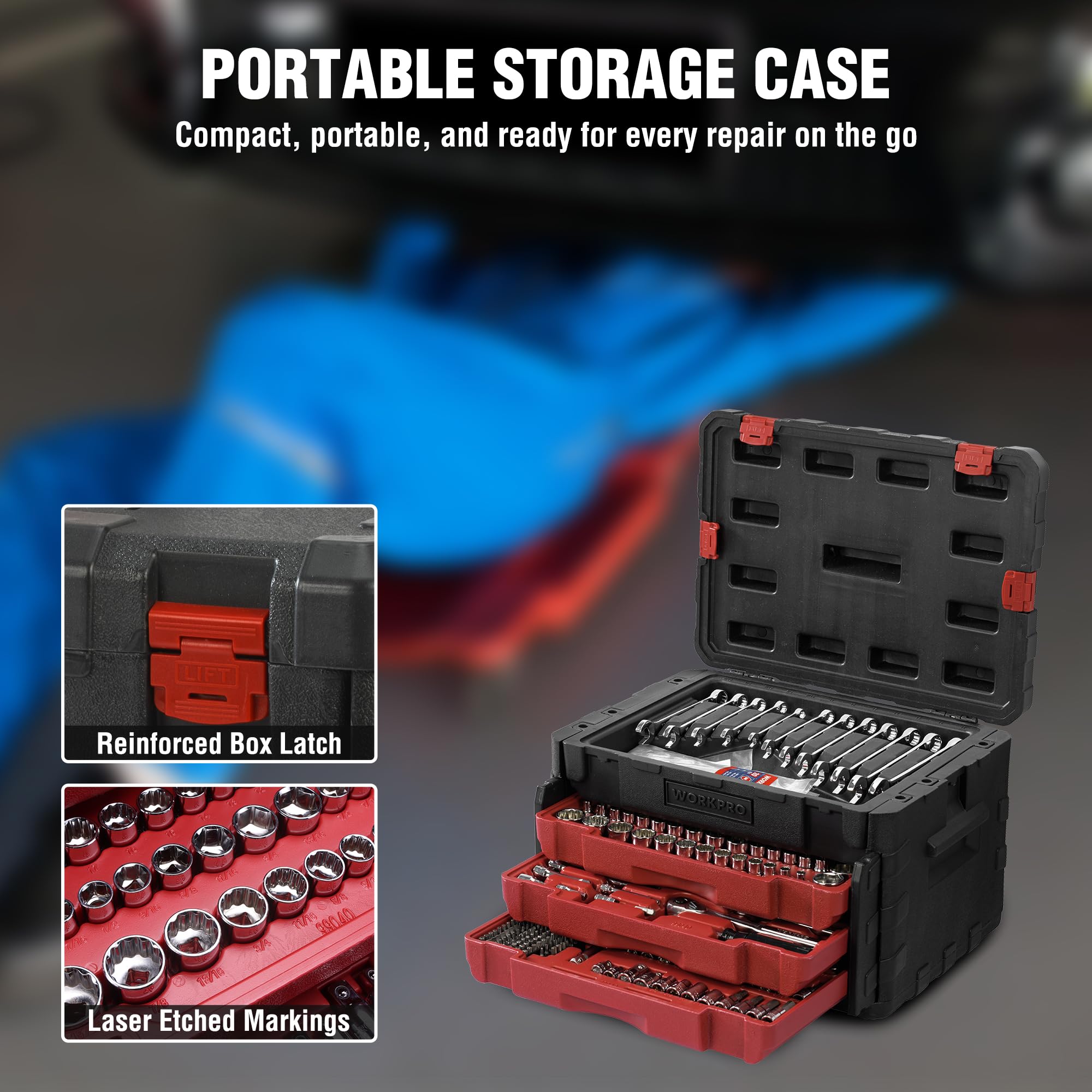 WORKPRO magnetic bit holder keeps bits secure