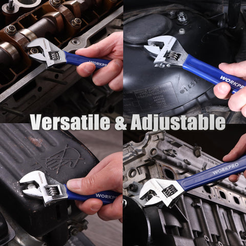 WORKPRO metric and SAE scales enable precise sizing reference.