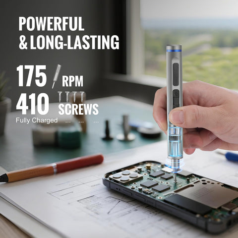 WORKPRO 36 S2 steel bits for precise repairs on phones and cameras.
