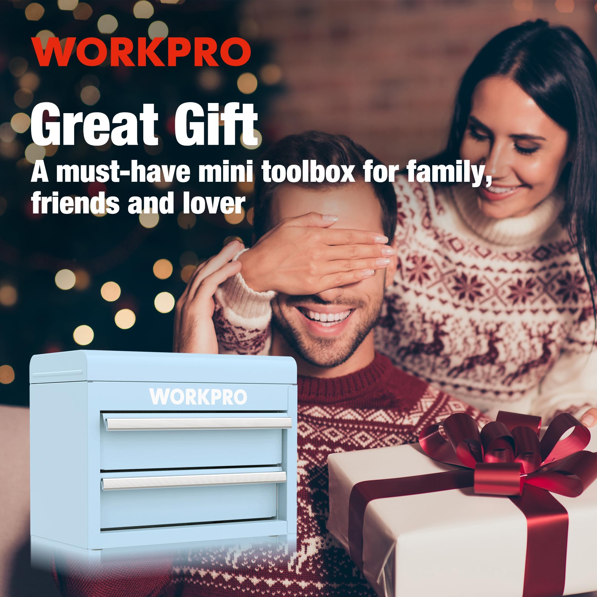 Versatile WORKPRO mini toolbox for home, workshop, cosmetics storage