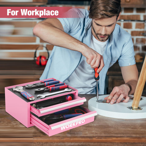 WORKPRO magnetic drawer catches prevent slips and spills