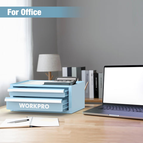 WORKPRO macaron-colored toolbox adds cheerful style to any workspace