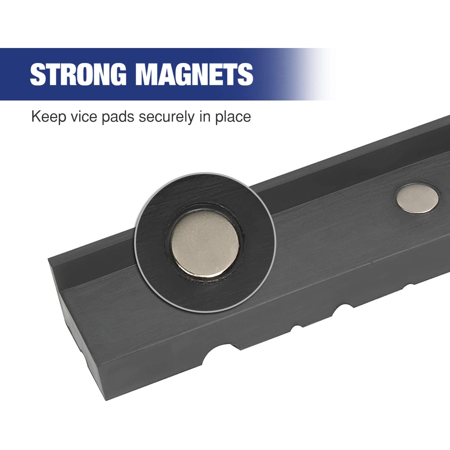 WORKPRO multi-groove pads offer five round grooves for versatile clamps