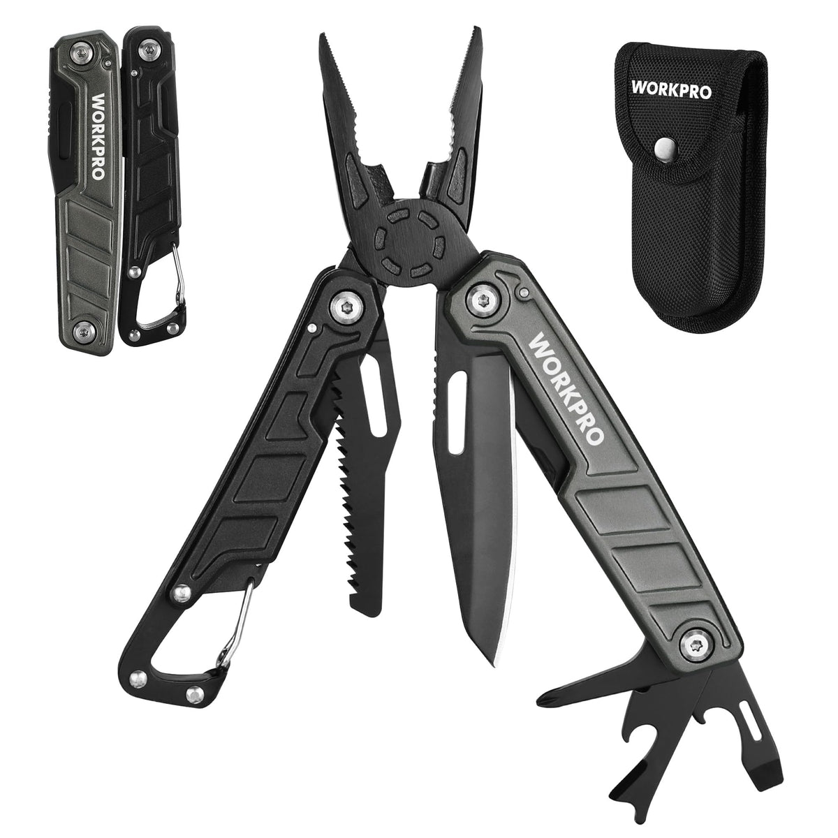 WORKPRO 11-in-1 multitool pliers for on-the-go repairs