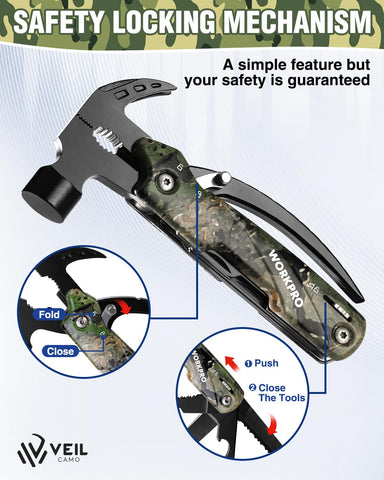 WORKPRO multitool with nail remover for quick repairs