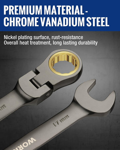 WORKPRO nickel-plated finish resists corrosion and maintains shine