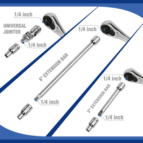 WORKPRO nut bits set includes SAE and metric sizes for diverse fasteners.