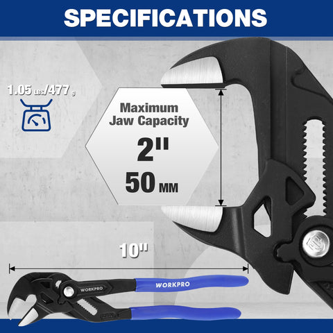 WORKPRO parallel smooth jaws in action for scratch-free fastener contact
