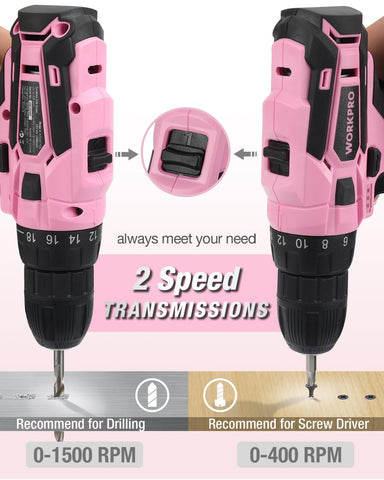 Ergonomic pink handle design reduces fatigue during longer DIY sessions.