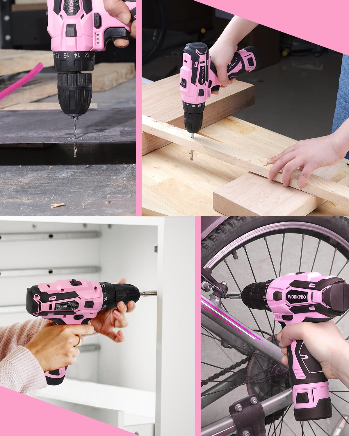 Versatile for furniture assembly and home décor projects.