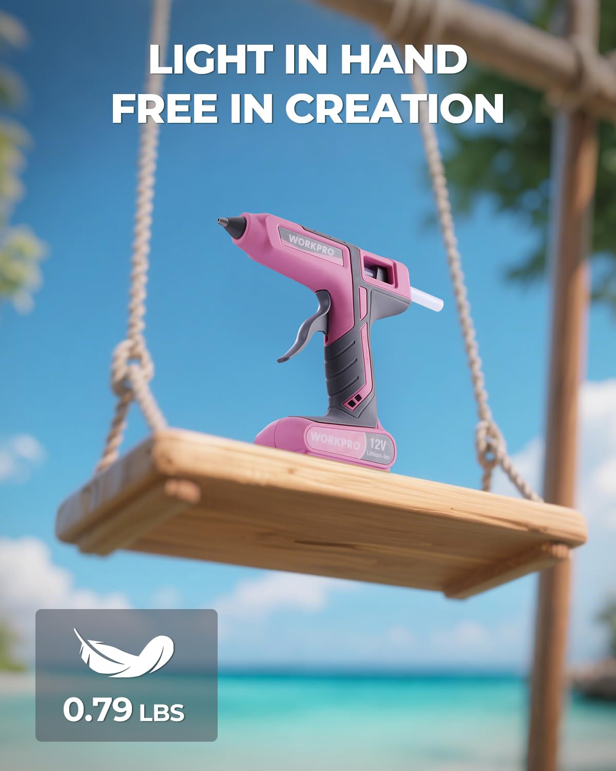 WorkPro pink ribbon detail signals charity support with each purchase.