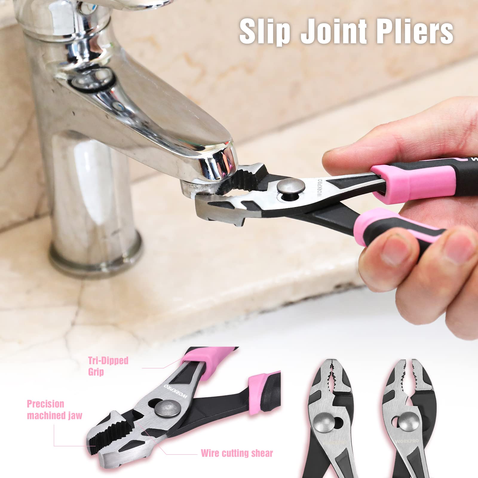 WORKPRO pink ribbon charity image showing support for women