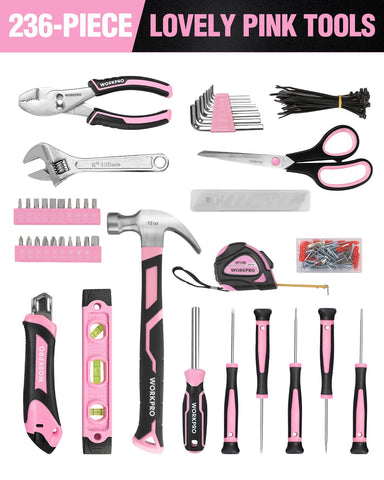WORKPRO Pink Level for precise alignment on DIY projects.