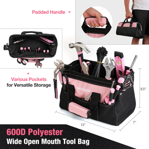 WORKPRO rubberized handles provide comfortable, secure grip
