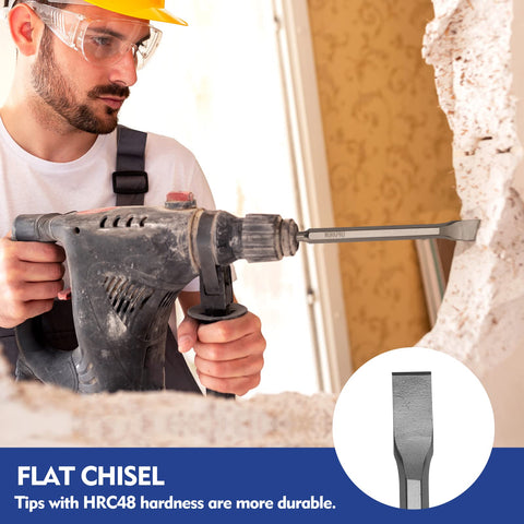 WORKPRO point chisels for precise masonry shaping