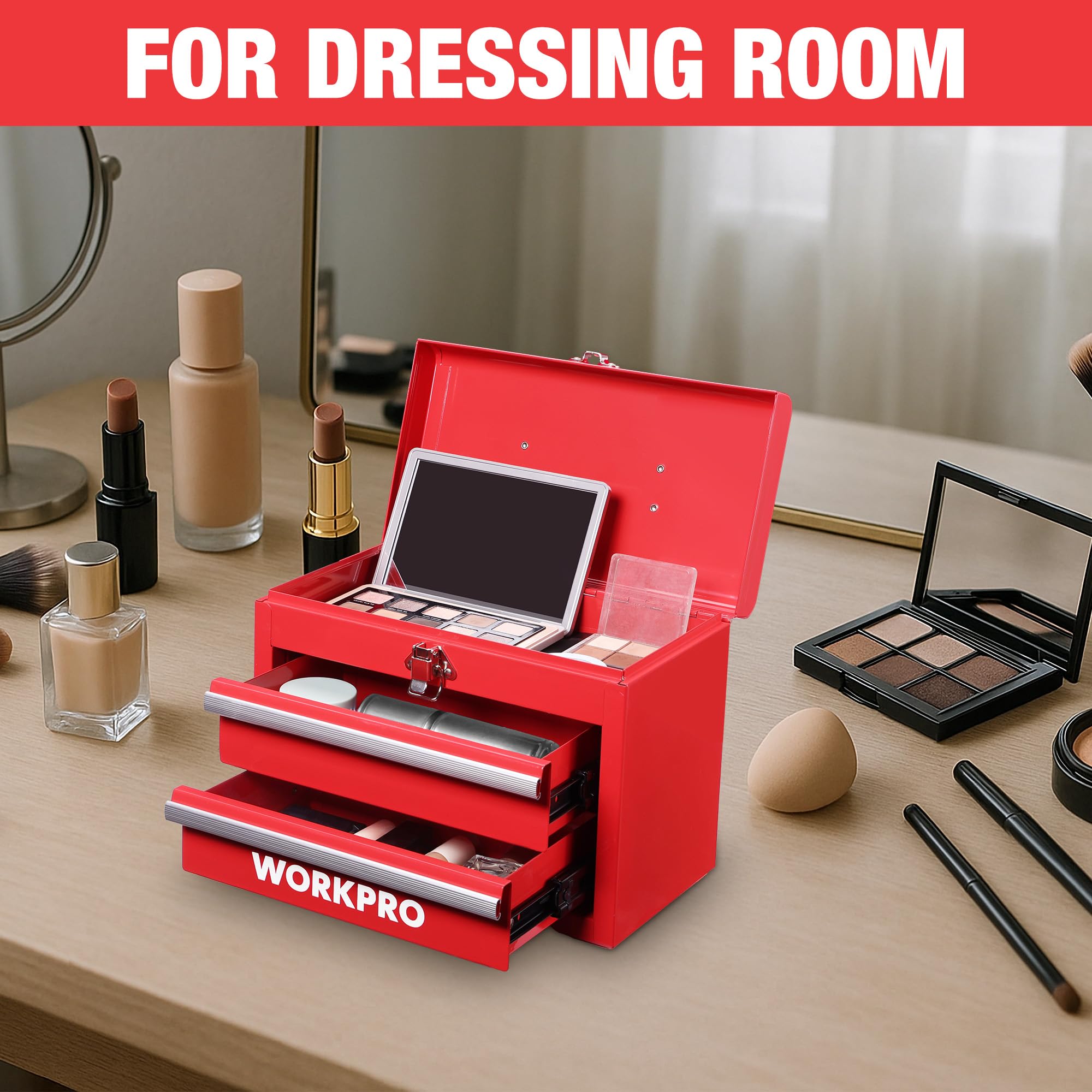 WORKPRO ergonomic carrying handle enables comfortable transport