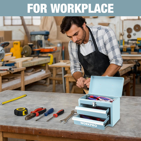 WORKPRO PVC liners dampen tool movement and reduce noise inside drawers