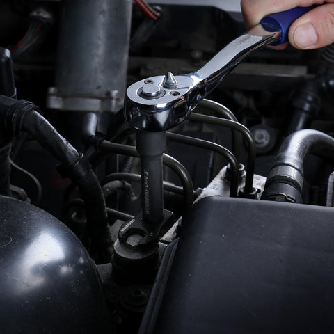 Portable storage box keeps WORKPRO crowfoot wrenches organized