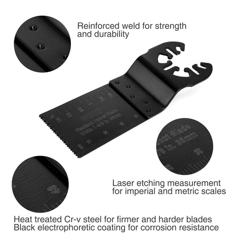 WorkPRO precision tooth blade close-up for fine detailing.