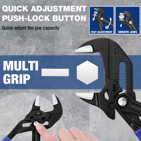 Quick-adjustment mechanism enables fast jaw width changes