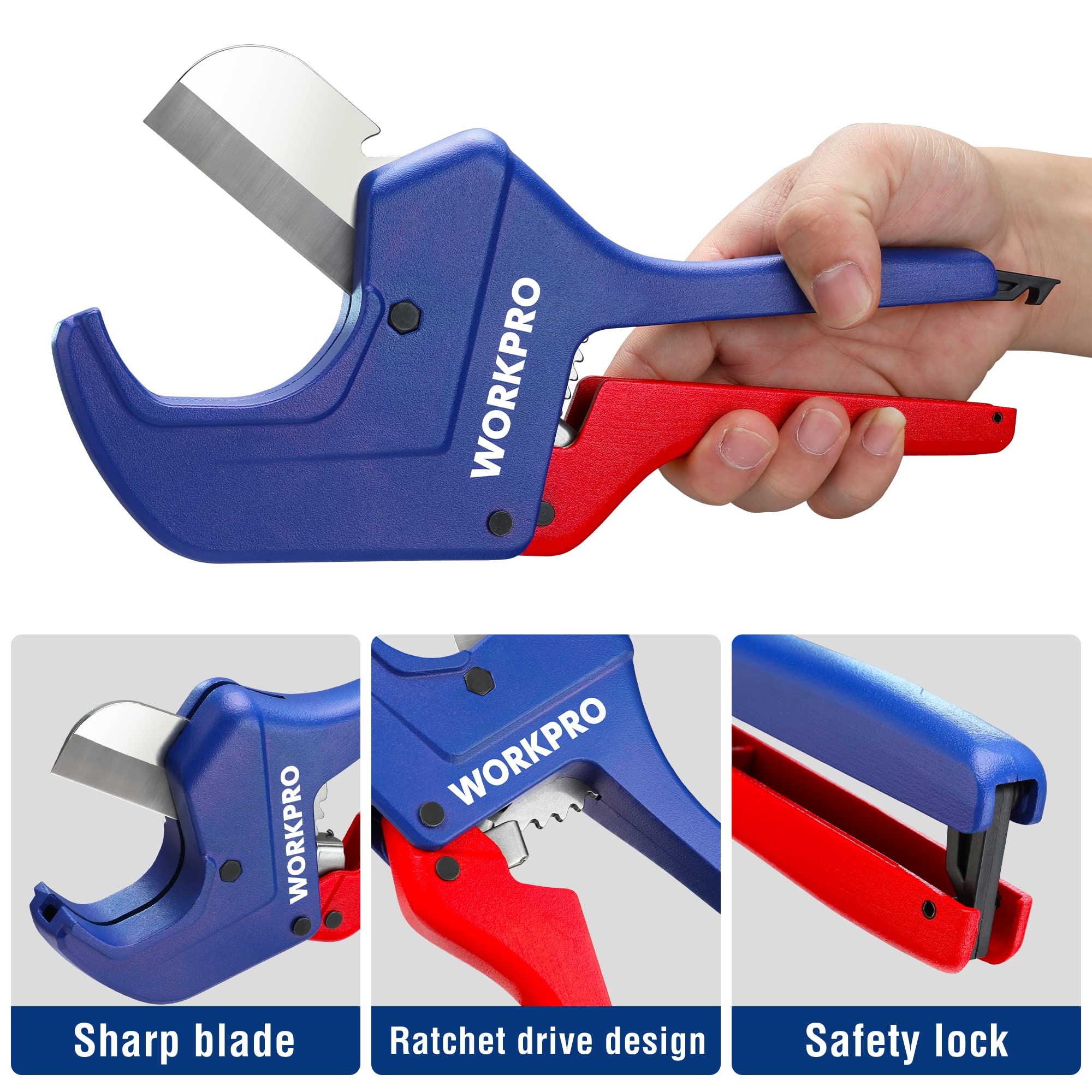 WORKPRO blade quality aids precise, straight cuts when needed.