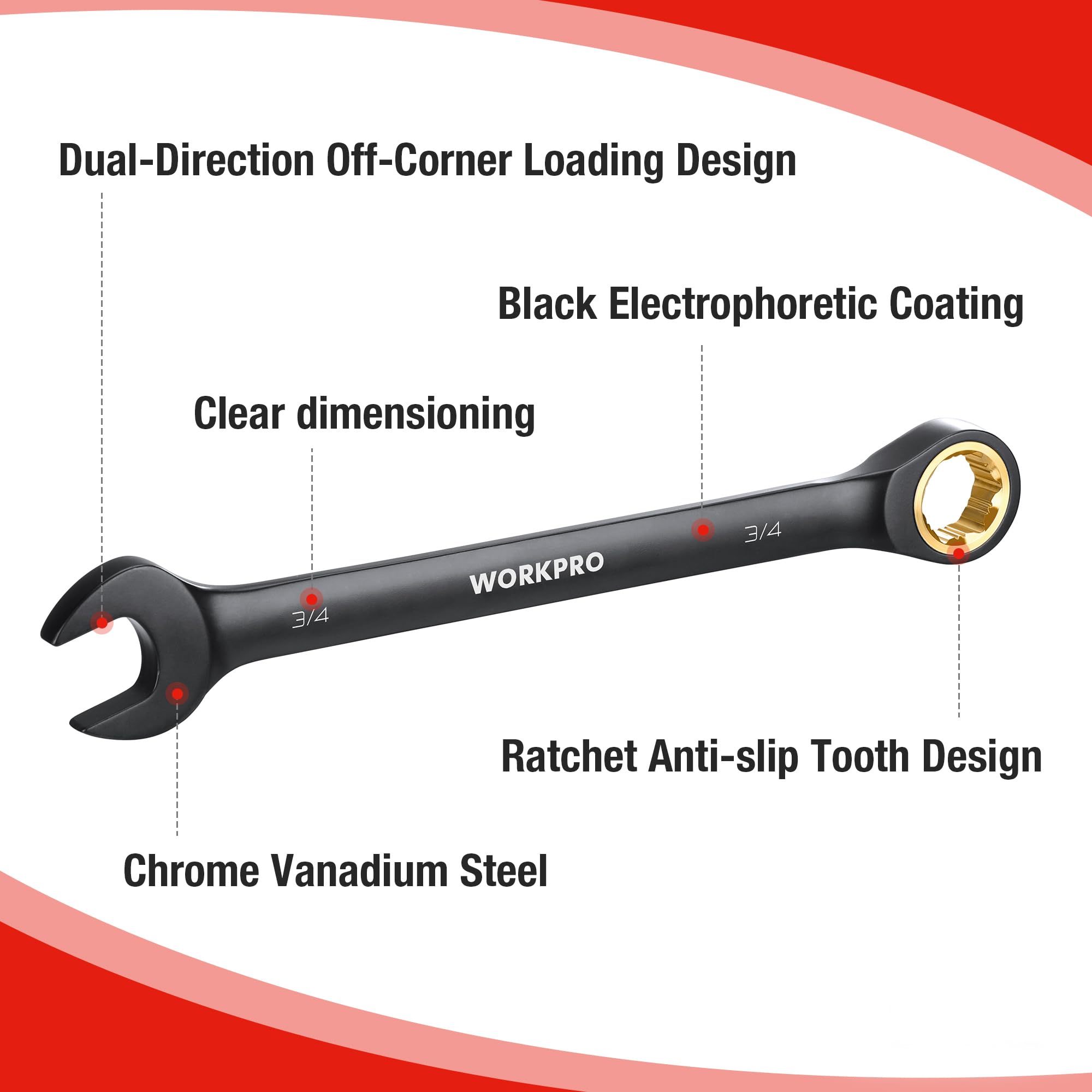 Roll-up pouch keeps each wrench organized and ready for projects