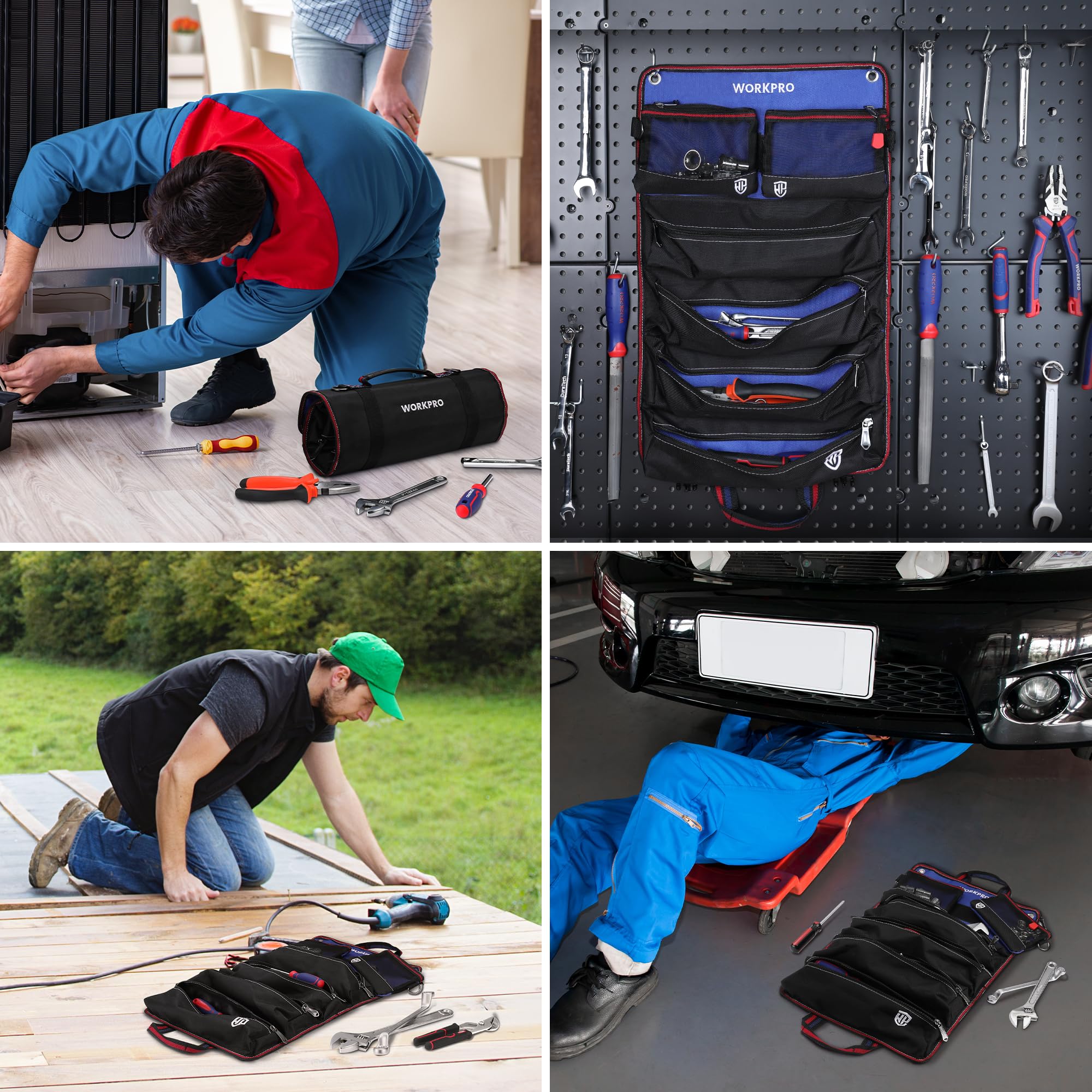 WORKPRO roll-up size 22 by 14 inches ready for on-site use.