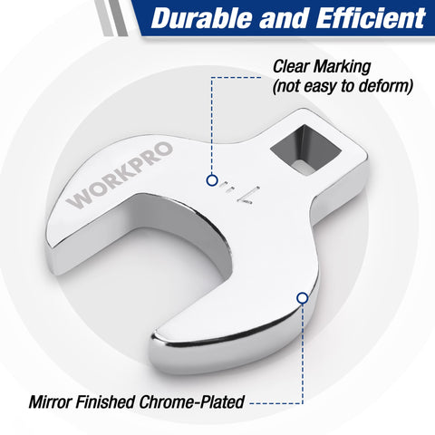 WORKPRO 10-piece SAE wrenches cover common sizes for auto work