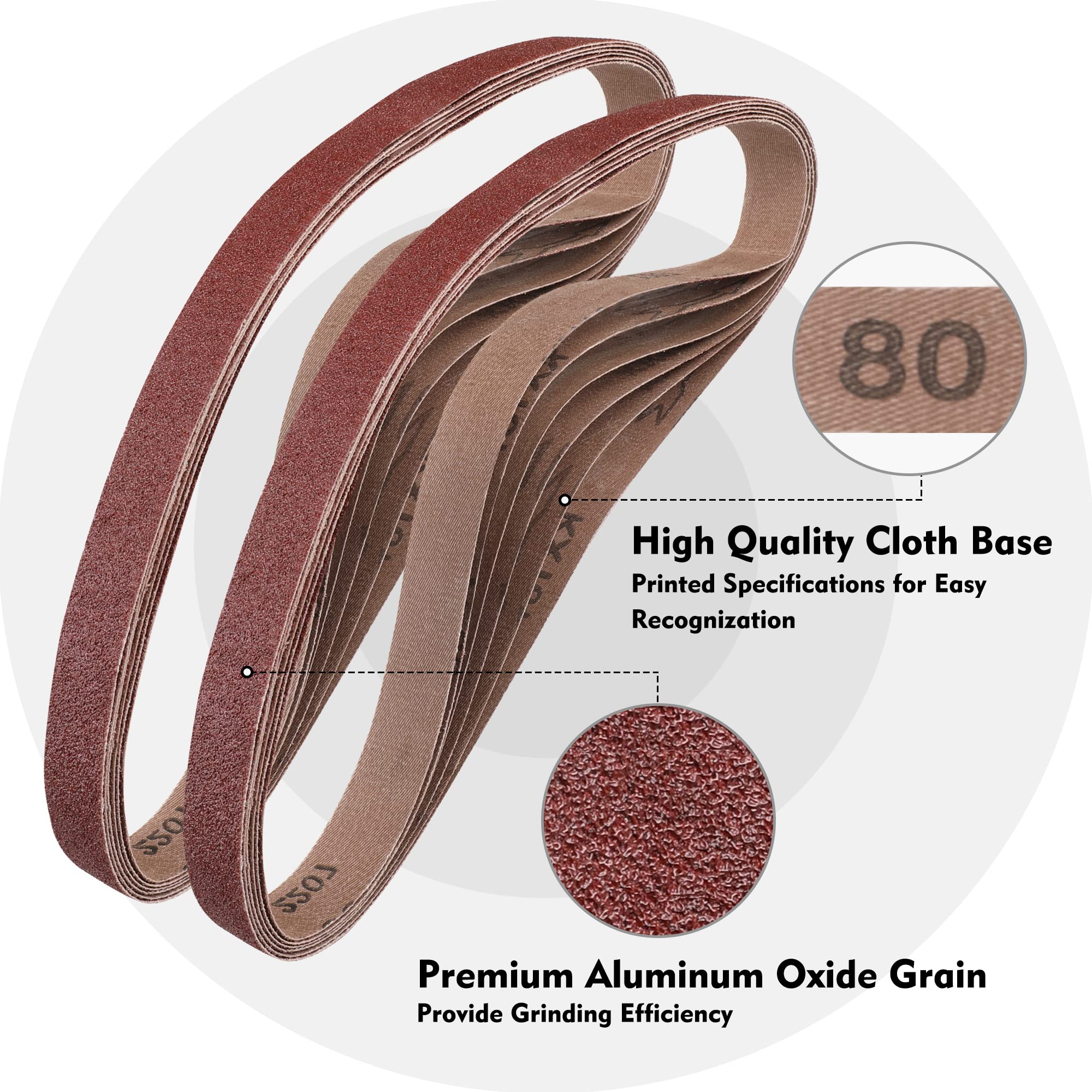 WORKPRO ideal for knife sharpening, deburring, and rust removal with proper grit range.