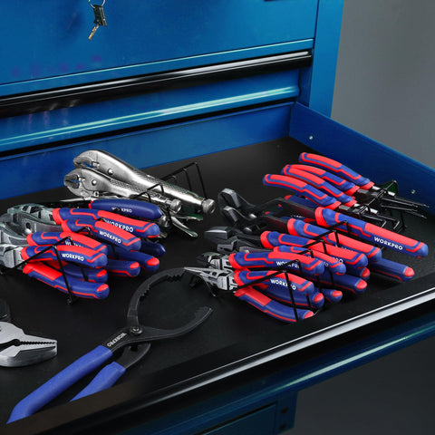 WORKPRO screw extraction pliers ready for precise grip and pull tasks