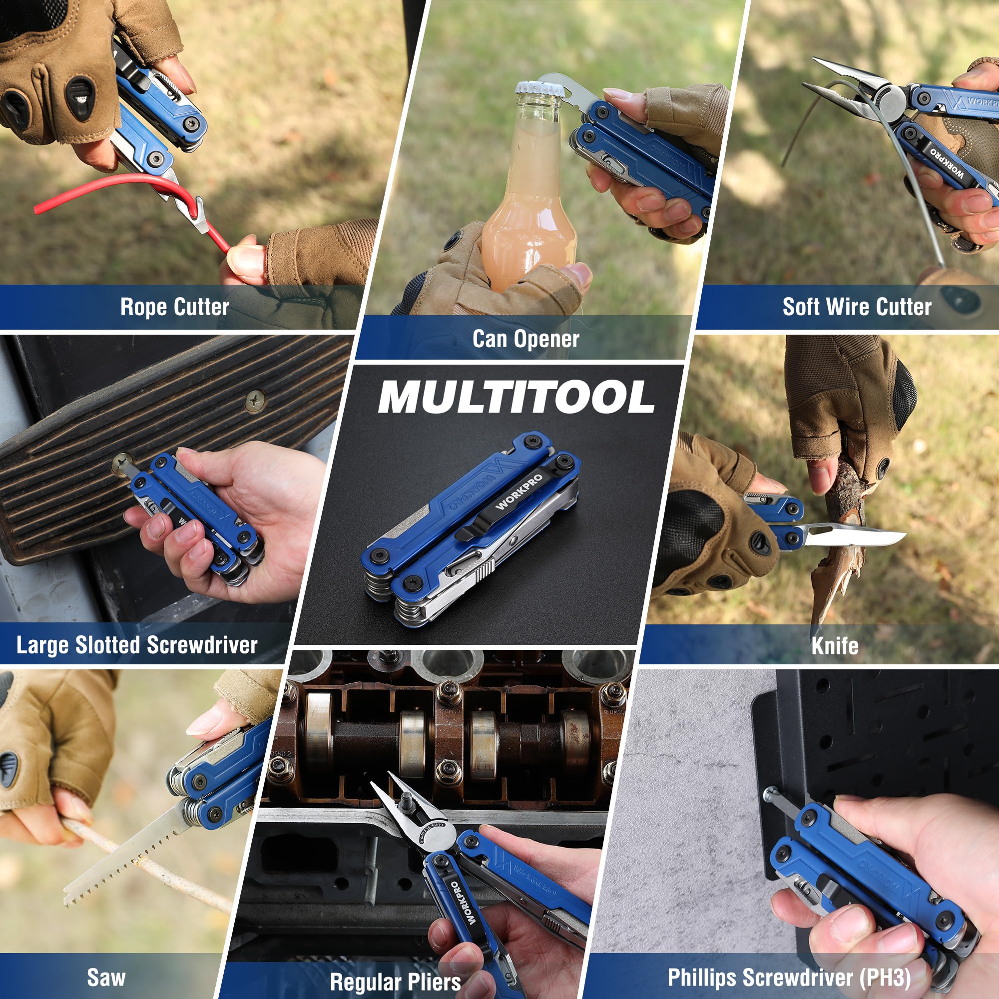 WORKPRO screwdriver and knife options for DIY projects