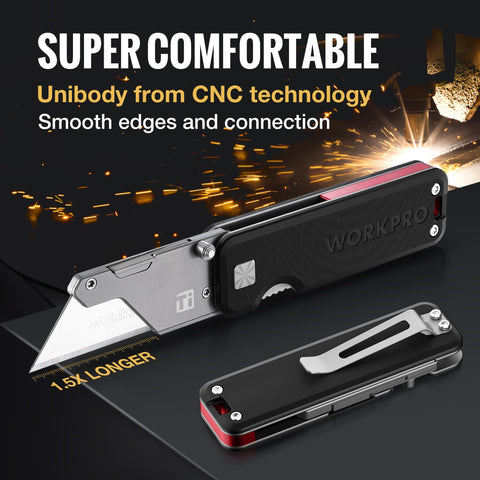 WORKPRO SK2M blades with 10 extra blades included for durability.