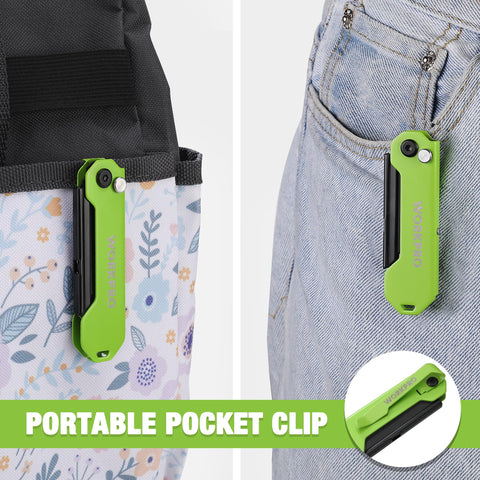 WORKPRO SK5 blades offer durable edges for tough materials.