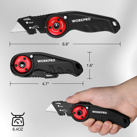 WORKPRO SK5 box-cutter blades 10-pack for versatile cutting tasks