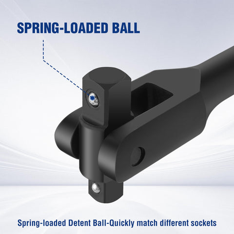 WORKPRO smooth round grip handle enhances comfort during use.