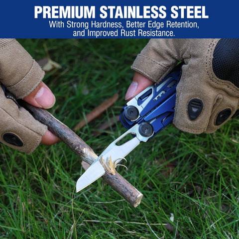 WORKPRO multitool with wire cutters for clean, precise cuts.