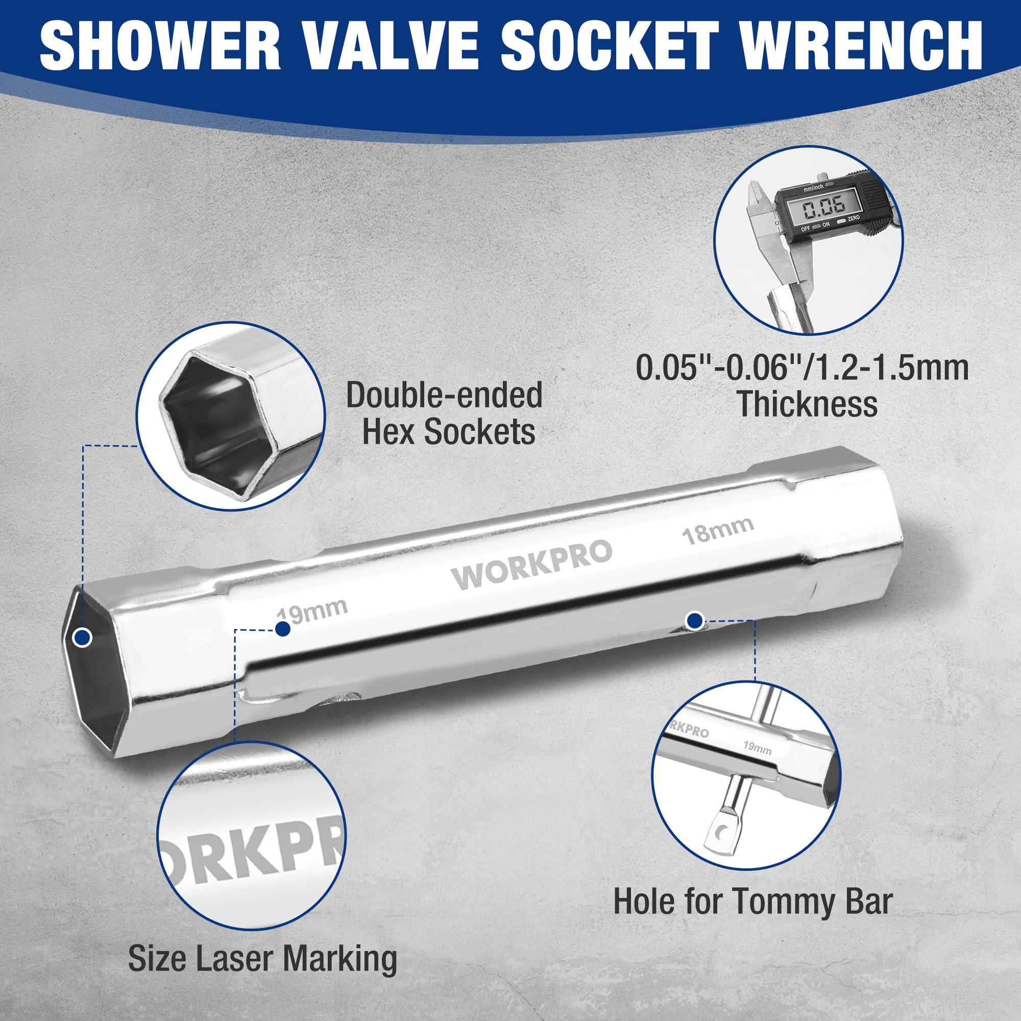 Workpro storage roll keeps sockets organized with labeled pockets